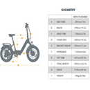 Electric Bike Eunorau META Foldable Step-Thru Dimension
