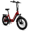 Electric Bike Eunorau META Foldable Step-Thru Red Front
