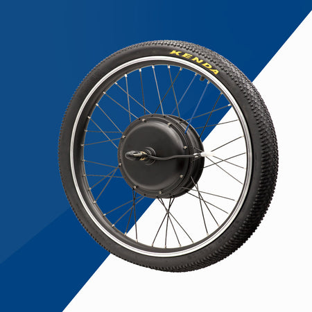 Front of electric bicycle wheel