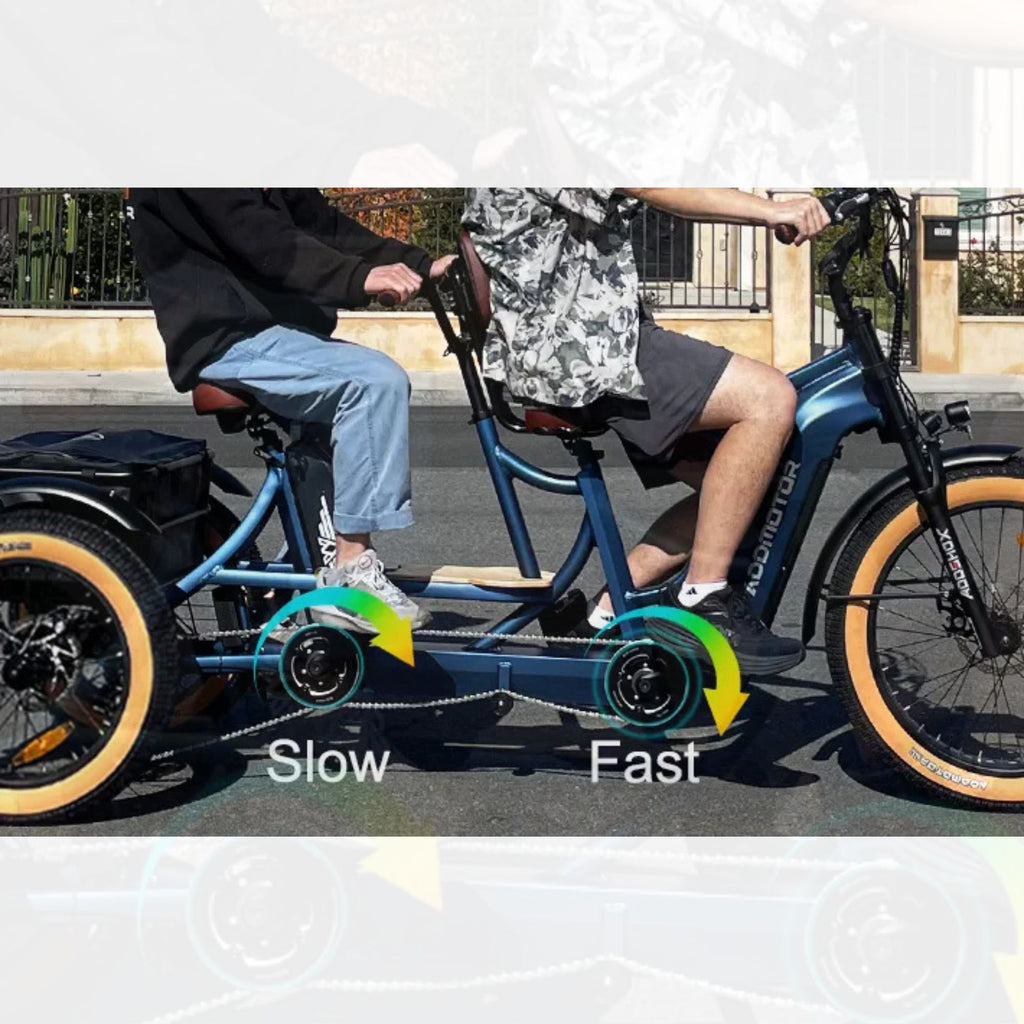 Addmotor M-380 Tandem eTrike – Dual Rider Electric Trike