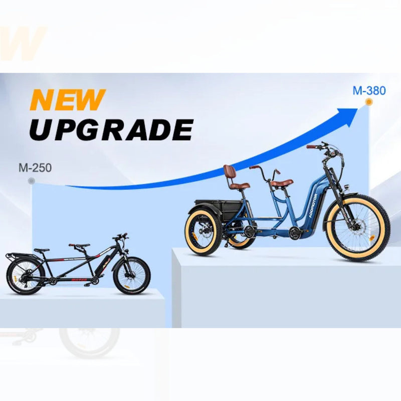 Addmotor M-380 Tandem eTrike – Dual Rider Electric Trike
