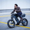 Electric Bike Eunorau Flash Powerful man riding in action