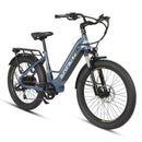 Electric Bike Eunorau META Step-Thru Steel Blue Front