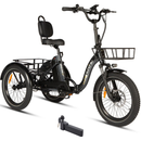 Eunorau 500W ONE-TRIKE Rear Drive Step-Thru Folding Electric Bike