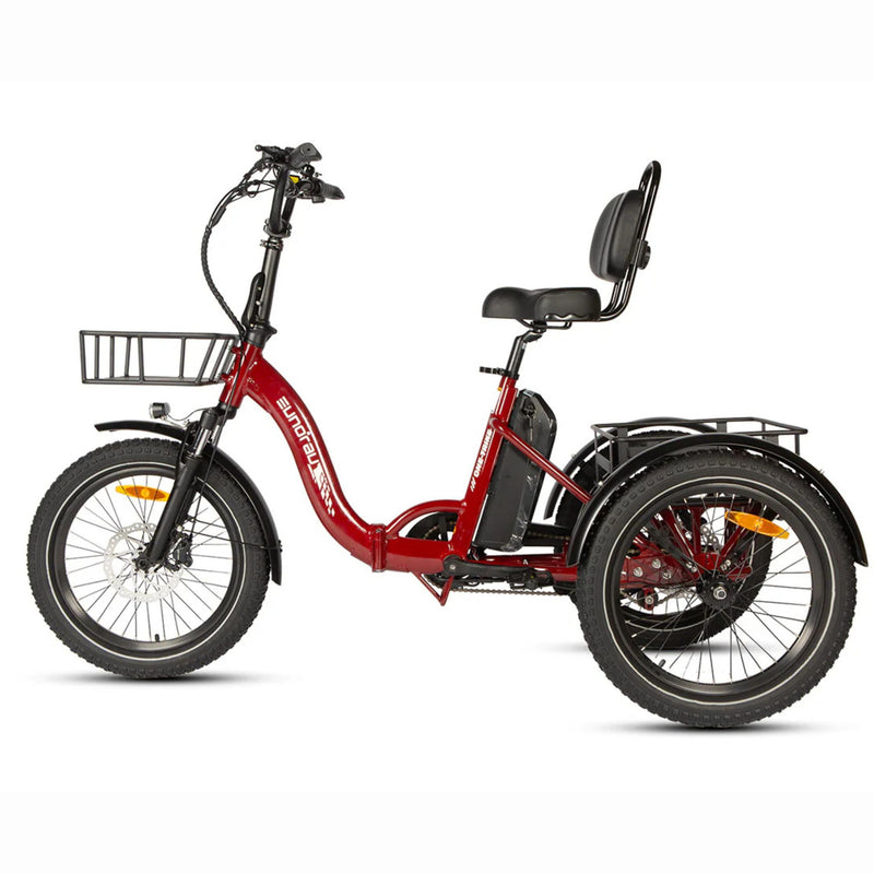 Electric Bike Eunorau ONE-TRIKE Deep Crimson left