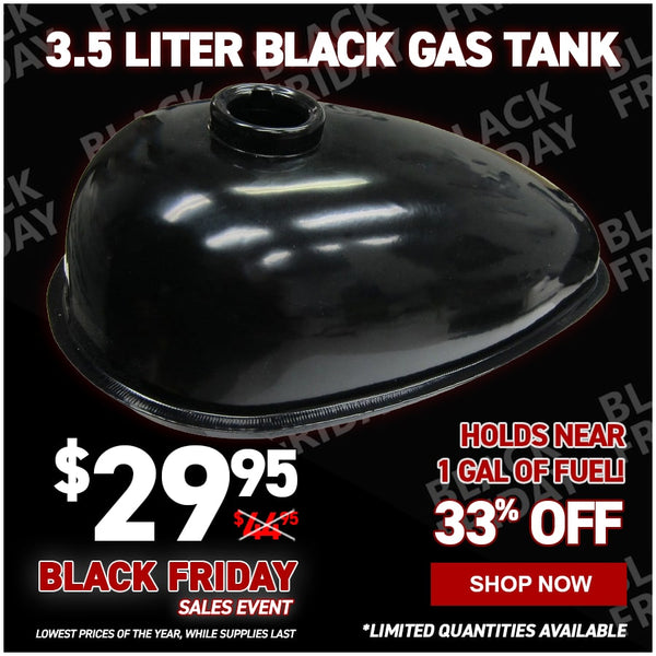 3.5 Liter Black Gas Tank