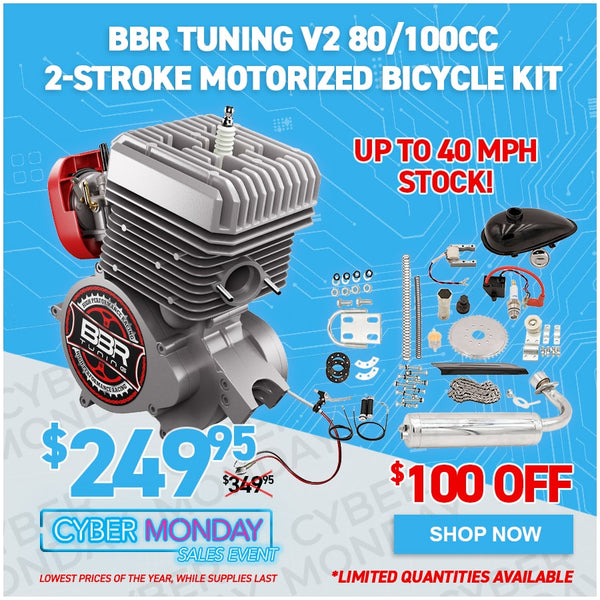 BBR Tuning V2 80/100cc 2-Stroke Motorized Bicycle Kit