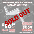 BBR Tuning 1-Inch x 15-Inch Layback Seat Post