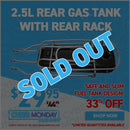 2.5L Rear Gas Tank with Rear Rack