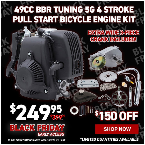 49cc BBR Tuning 5G Pull Start Bicycle Engine Kit- 4 Stroke