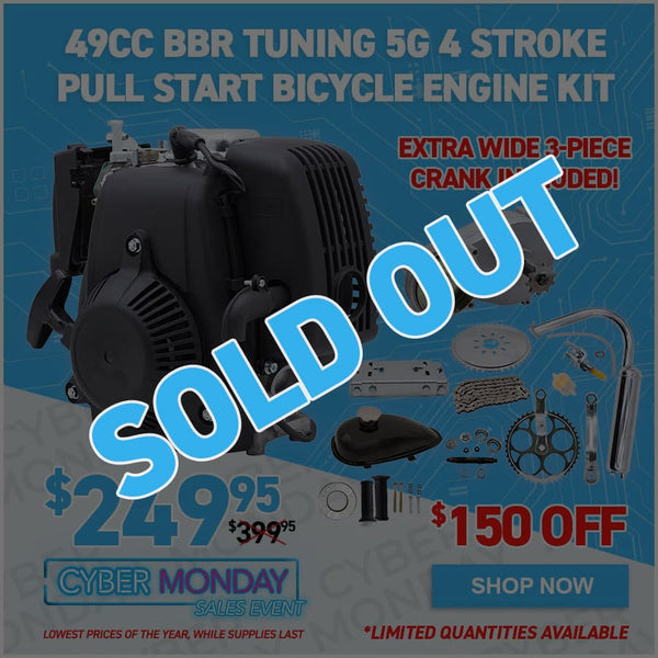 49cc BBR Tuning 5G Pull Start Bicycle Engine Kit- 4 Stroke