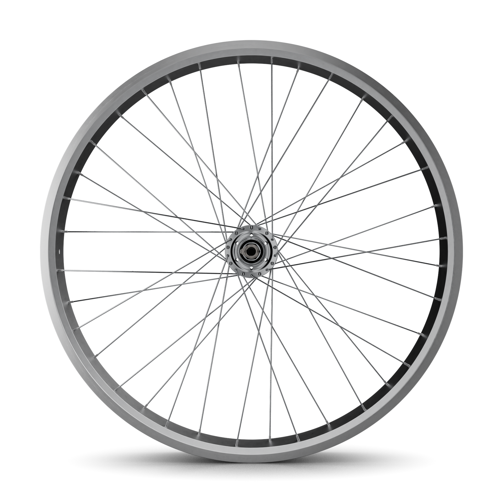 26" Fat Tire Single/7 Speed Beach Cruiser Wheel Set (Silver)