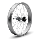 26" Fat Tire Coaster Brake Beach Cruiser Wheel - Silver - Rear Wheel Only