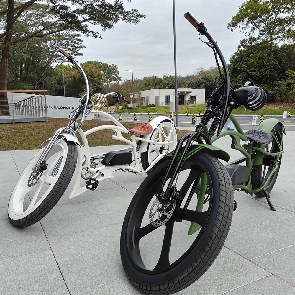Stretch Mini Raptor Tracer 800W Raptor Pro DS Chopper Stretch Cruiser Electric Bike