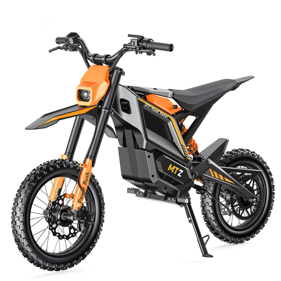 Isinwheel Monster Edirt Bike Front Three Quarter View White Background