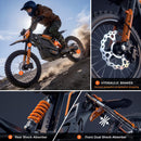 Isinwheel Monster Edirt Bike Hydraulic Brakes Suspension Features