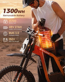 Isinwheel 3000W R8 48V27Ah 70/100-19 Tire Ebike