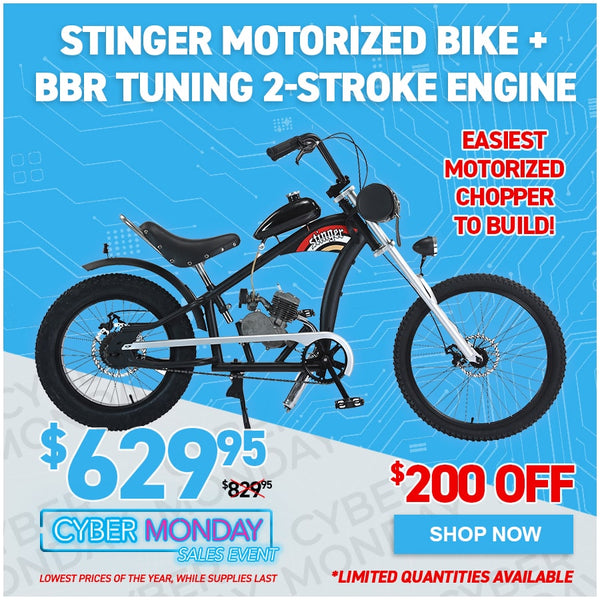 Stinger Motorized Bike + BBR Tuning 2-Stroke Engine
