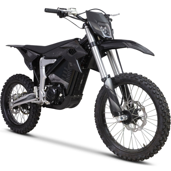 その他 Vello MPH-100 MotoTec Venom 72V 12000W White Electric Dirt Bike | 77 MPH Speed