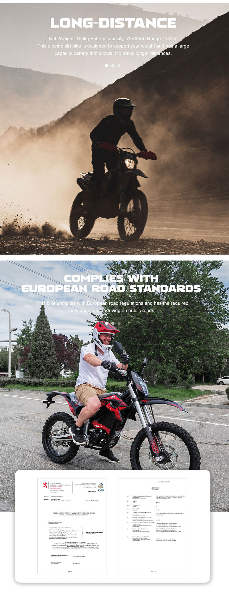 MotoTec 12000w Venom 72v  Electric Dirt Bike