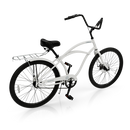 Motorized Bicycle Accessories BBR Tuning Rack Silver Installed