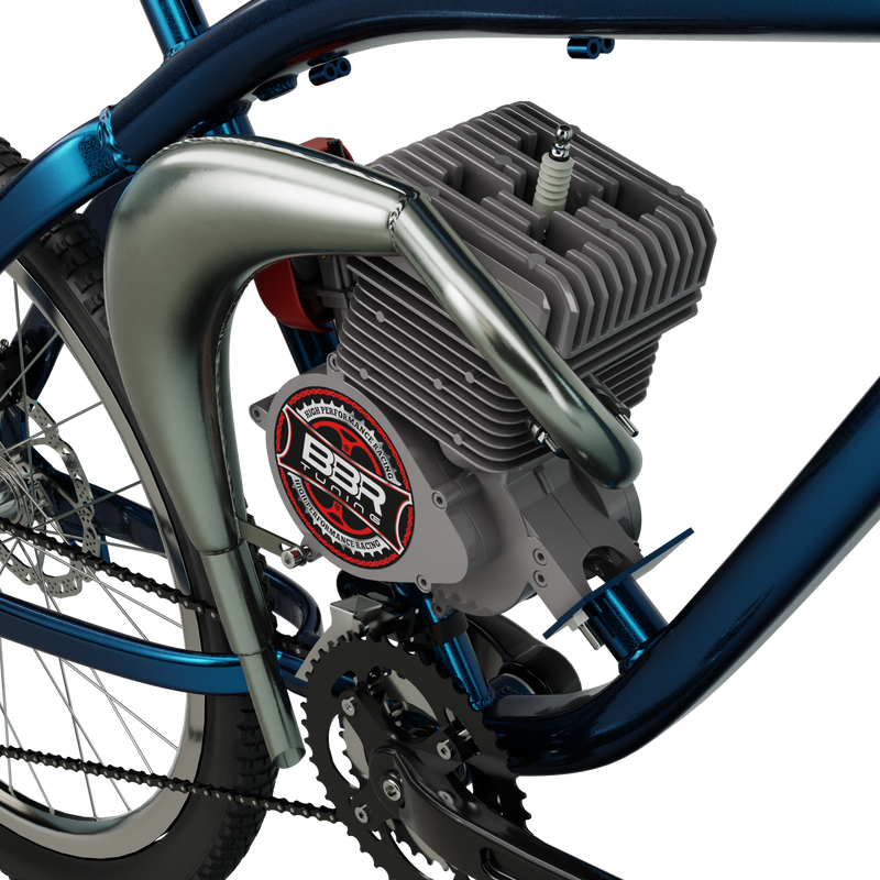 Billet Head BBR Tuning CC X-Port Exhaust Boosts Torque For 48cc