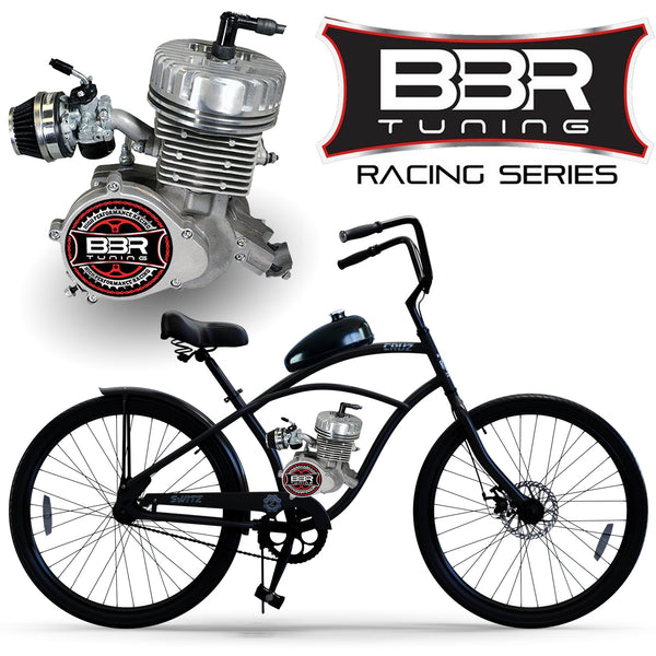 motorized bicycle electric start Ebikestar 80cc Engine Kit, 2-Stroke Kit Fit for 26" Bikes, Petrol Gas Motor Kit Engine Set with Super Fuel-efficient, Powerful Engine Automotive This electric retro chopper design will make your trip a breeze while riding in style. Racing 80cc Motorized Bicycle: Electric