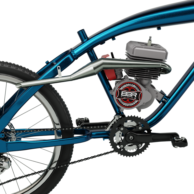 Motorized Bicycle Parts BBR Tuning Velocity 100cc Engine On Frame