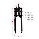 Motorized Bicycle Tracer 26 Inch Over and Under Dual Spring Adjustable Classical Fork Black Dimension