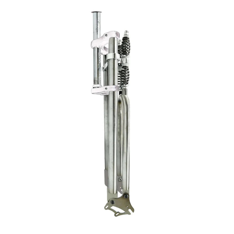 Motorized Bicycle Tracer 26 Inch Over and Under Dual Spring Adjustable Classical Fork Chrome right