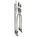 Motorized Bicycle Tracer 26 Inch Over and Under Dual Spring Adjustable Classical Fork Chrome side