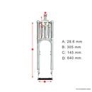 Motorized Bicycle Tracer 26 Inch-29 Inch Adjustable Dual Spring Fork Dimension