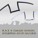 Motorized Bicycle Tracer W-Type Steel Handlebar Black and chrome