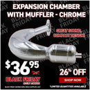Expansion Chamber with Muffler - Chrome