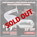Performance Speed-Demon Muffler with Expansion Chamber