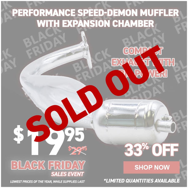 Performance Speed-Demon Muffler with Expansion Chamber