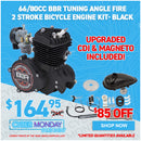 66/80cc BBR Tuning Angle Fire Bicycle Engine Kit - 2 Stroke