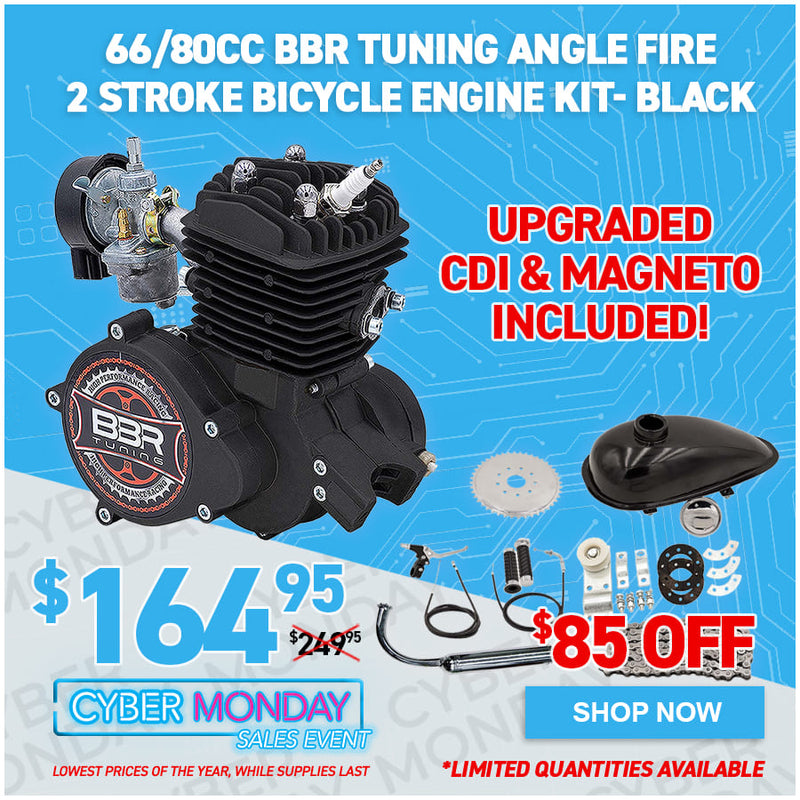 66/80cc BBR Tuning Angle Fire Bicycle Engine Kit - 2 Stroke