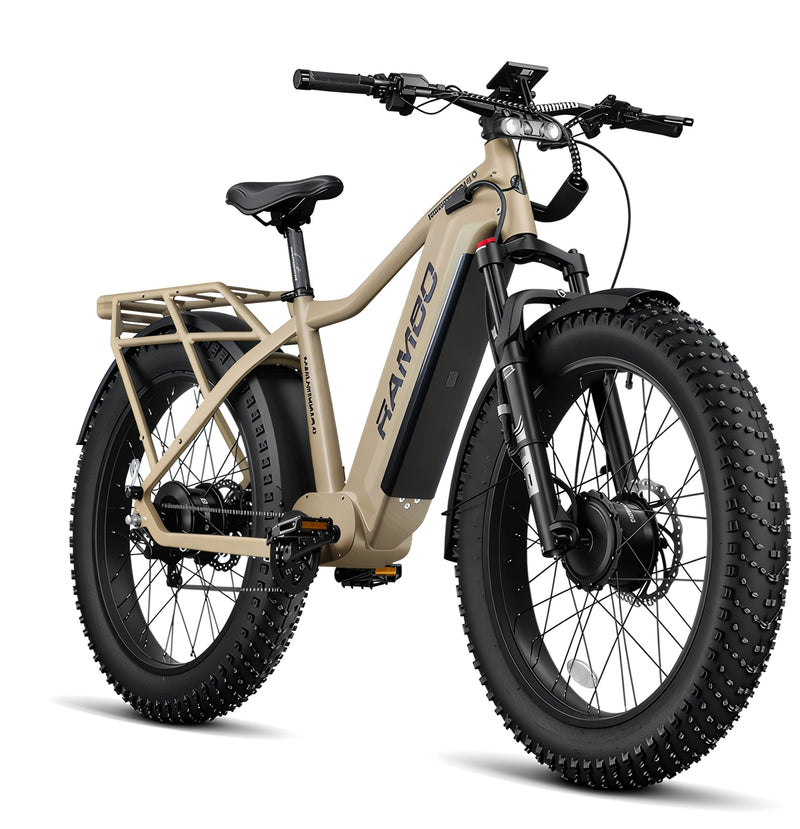 Rambo 1000W Megatron 4.0 All-Wheel Drive Dual Motor Step-Over Electric Bike
