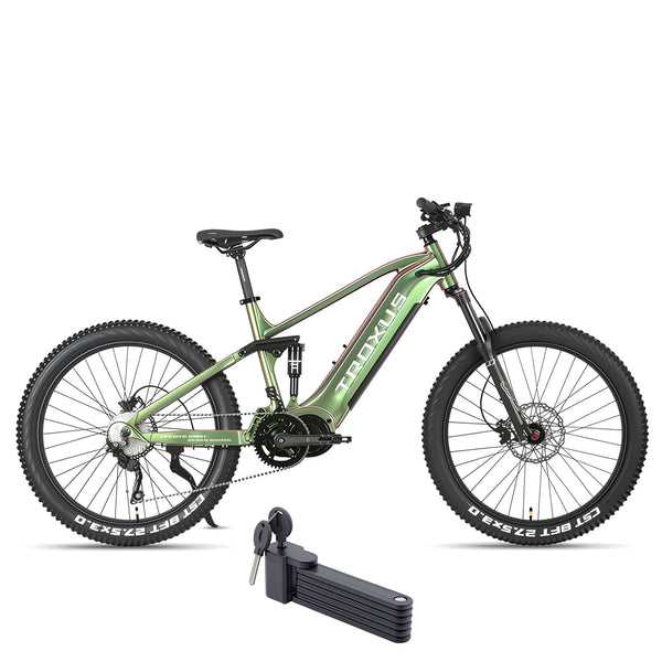fahrrad rex mountainbike Troxus 960W T-Rex Full Suspension Electric Bike tria Gudereit ET-7 Evo Wähle Deine Farbe:Dark Shadow