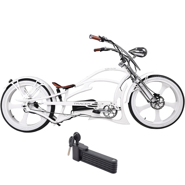 Tracer 800W Raptor Pro DS Chopper Stretch Cruiser  Electric Bike