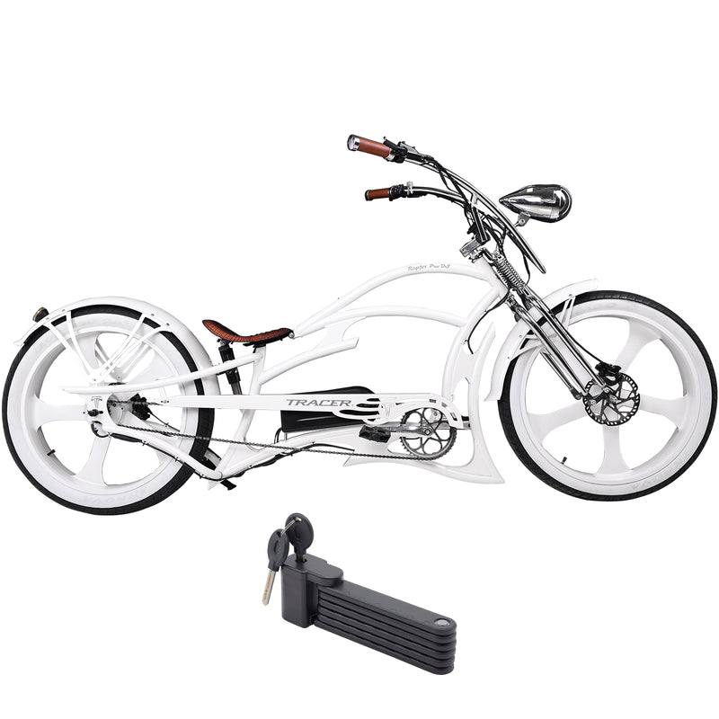 Tracer 800W Raptor Pro DS Chopper Stretch Cruiser  Electric Bike