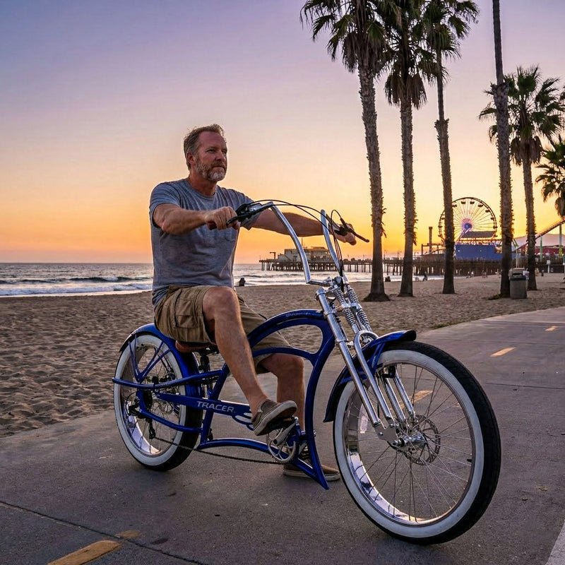 Tracer Scorpion GTS 7-Speed Stretch Cruiser Bike