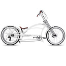 Tracer GTS 7 Speed White Stretch Cruiser Side Profile