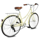 Tracer Osaka 700C 7Spd ST Beige Cream Rear Angle