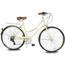 Tracer Osaka 700C 7Spd ST Beige Cream Side Profile