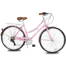 Tracer Osaka 700C 7Spd ST Pastel Pink Side Profile