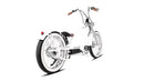 Tracer Severus DTS E Bike White Rear Three Quarter View