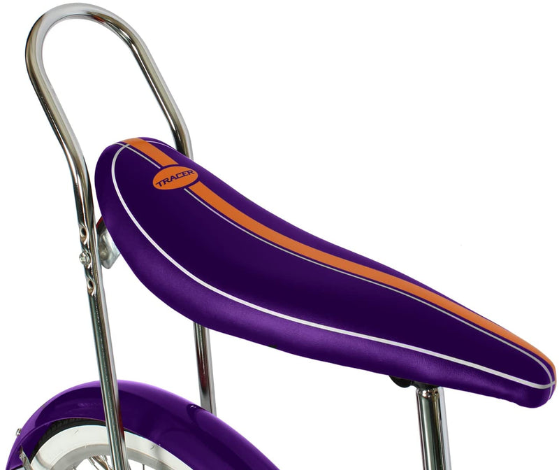 Tracer Smart Classic Lowrider Beach Cruiser Single Speed Bike Purple Seat