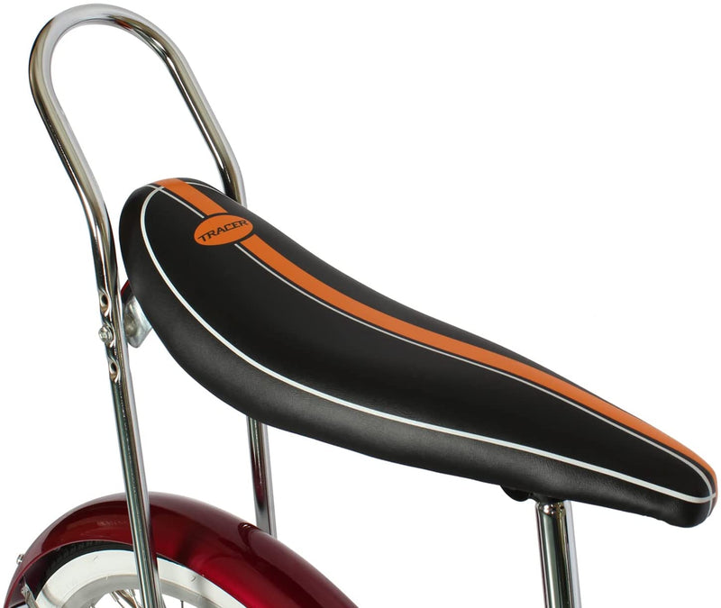 Tracer Smart Classic Lowrider Beach Cruiser Single Speed Bike Red Seat